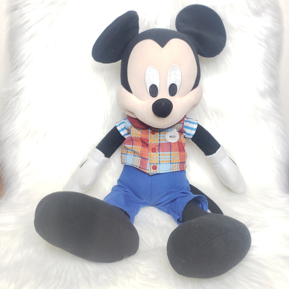 Disney Store Mickey Mouse Cast Member Park Employee Uniform Large Plush